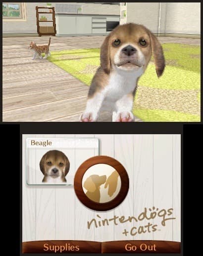 Nintendogs + Cats. Французский бульдог и новые друзья [Nintendo Selects] (Б/У) [3DS]