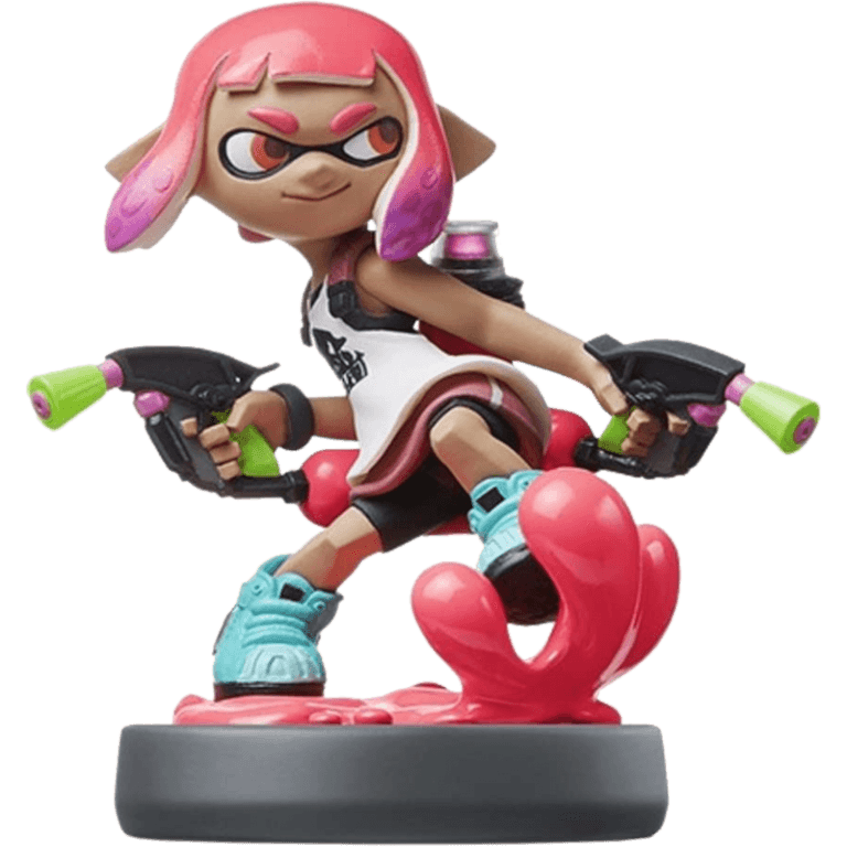Amiibo Инклинг-девочка - неоново розовая (Inkling Girl - neon pink) (Splatoon)