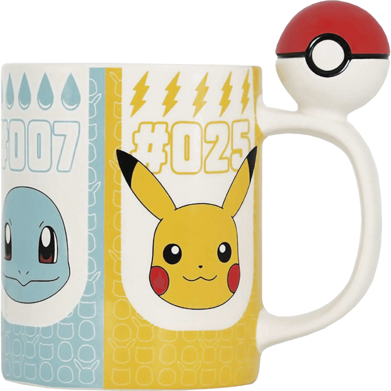 Кружка из доломита с 3D ручкой Pokemon: Pokeball (460 мл.)