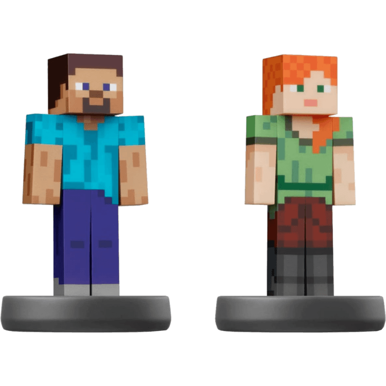 Amiibo No.89 Стив и Алекс (Steve and Alex) (Super Smash Bros)