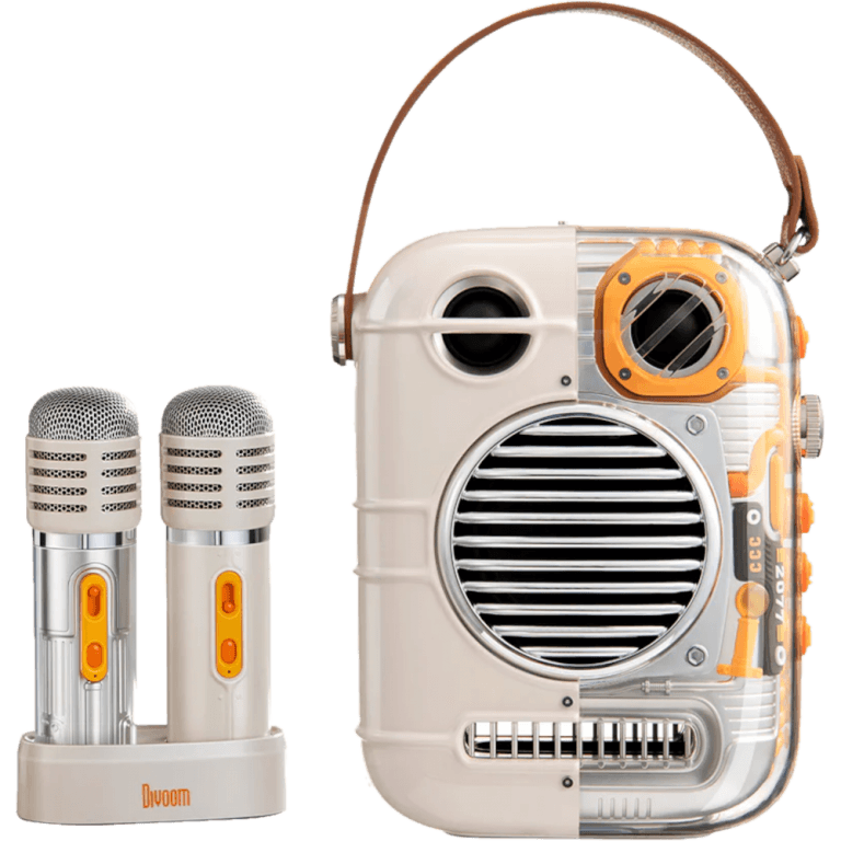 Портативная bluetooth караоке-колонка с двумя микрофонами Divoom Spark Pro