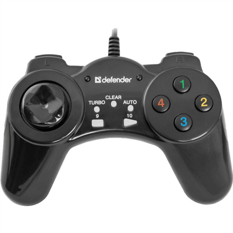 Проводной геймпад DEFENDER Vortex USB, 13 кнопок, чёрный