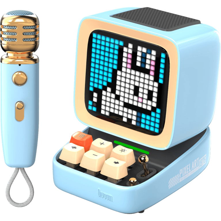 Портативная колонка с микрофоном Divoom Ditoo Mic (голубой)