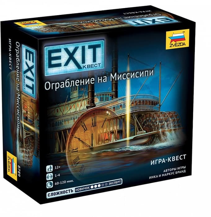 Настольная игра EXIT-Квест: Ограбление на Миссисипи