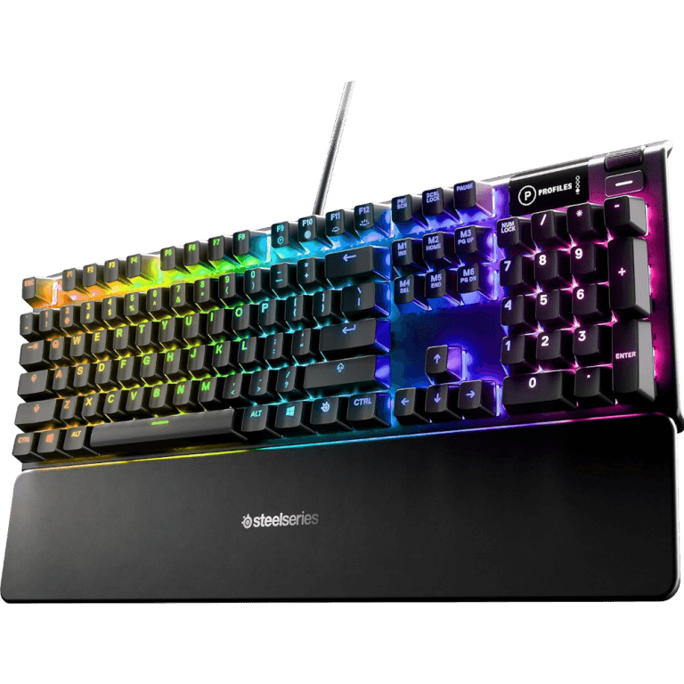 Гибридная механическая игровая клавиатура с OLED-дисплеем SteelSeries Apex 5 (RUS)