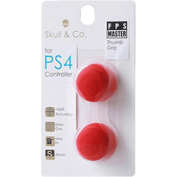 Накладки на стики PS4 FPS Master Skull & Co. Red (9.5 мм)