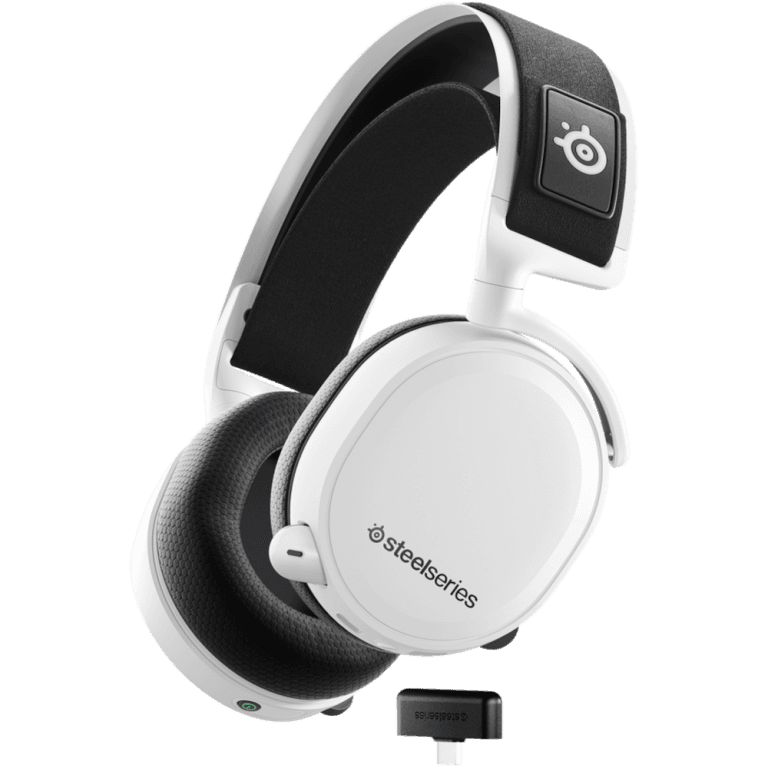 Беспроводная игровая гарнитура SteelSeries Arctis 7+ white