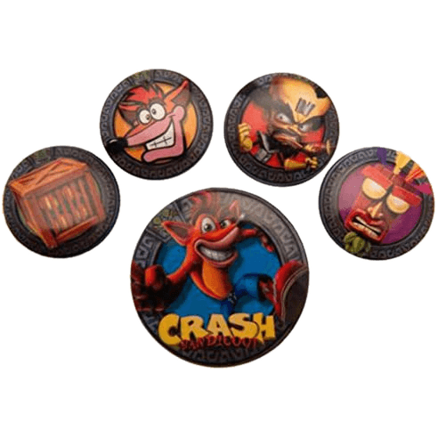 Значки Crash Bandicoot: Pop Out (5 шт.)