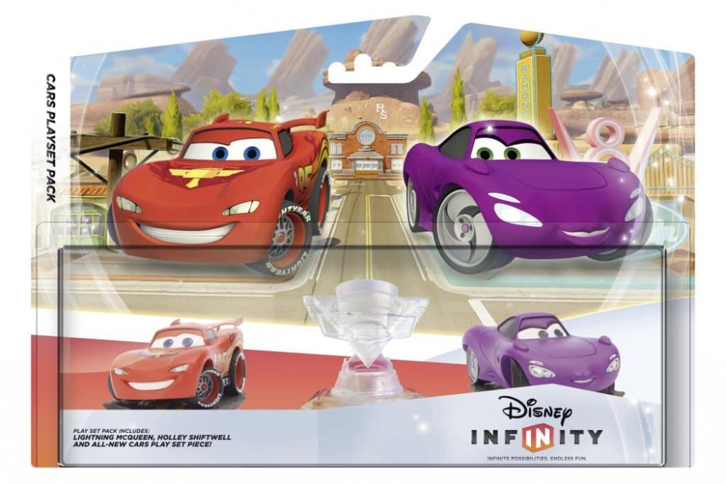 Disney Infinity. Набор 2+1 'Тачки' (Молния МакКуин, Холли Делюкс, Локация 'Тачки') (Б/У)