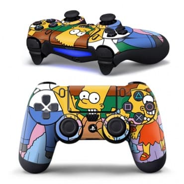 Наклейка виниловая для геймпада Dualshock 4 (Simpsons)