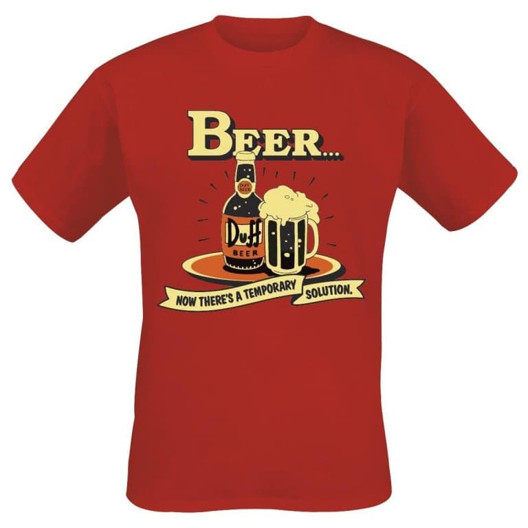 Футболка Duff Beer 'Temporary Solution' (XXL)