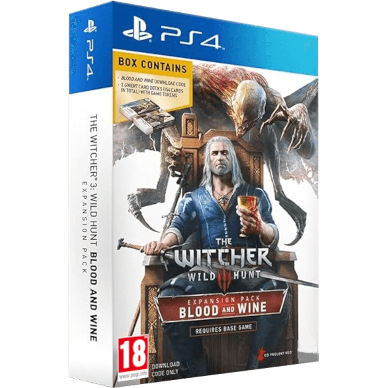 Ведьмак 3: Дикая Охота (Witcher 3: Wild Hunt) Дополнение "Кровь и вино" + карты (код загрузки без диска) (англ. версия) [PS4]