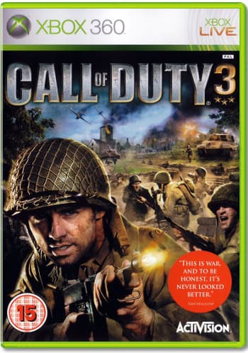 Call of Duty 3 (Б/У) (без обложки) [Xbox 360]