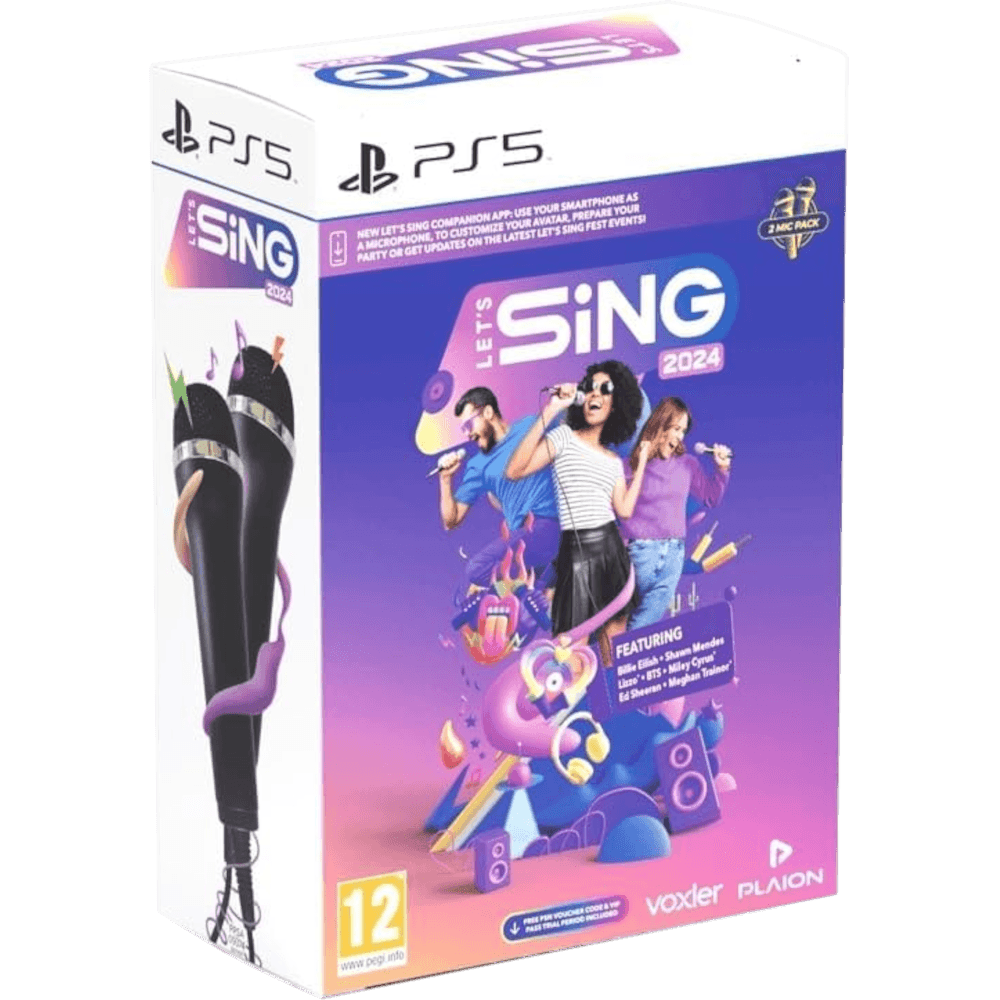 Let's Sing 2024 + 2 микрофона [PS5]