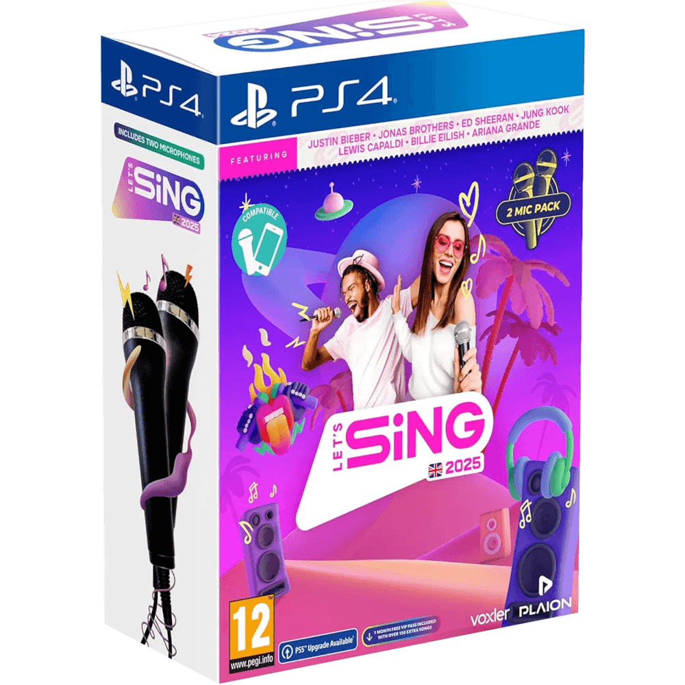 Let's Sing 2025 + 2 микрофона [PS4]