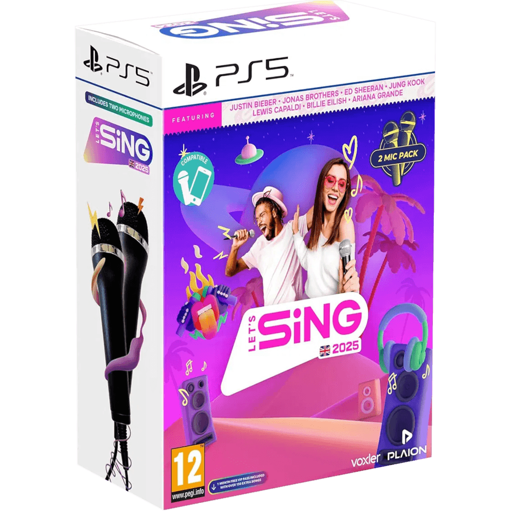 Let's Sing 2025 + 2 микрофона [PS5]