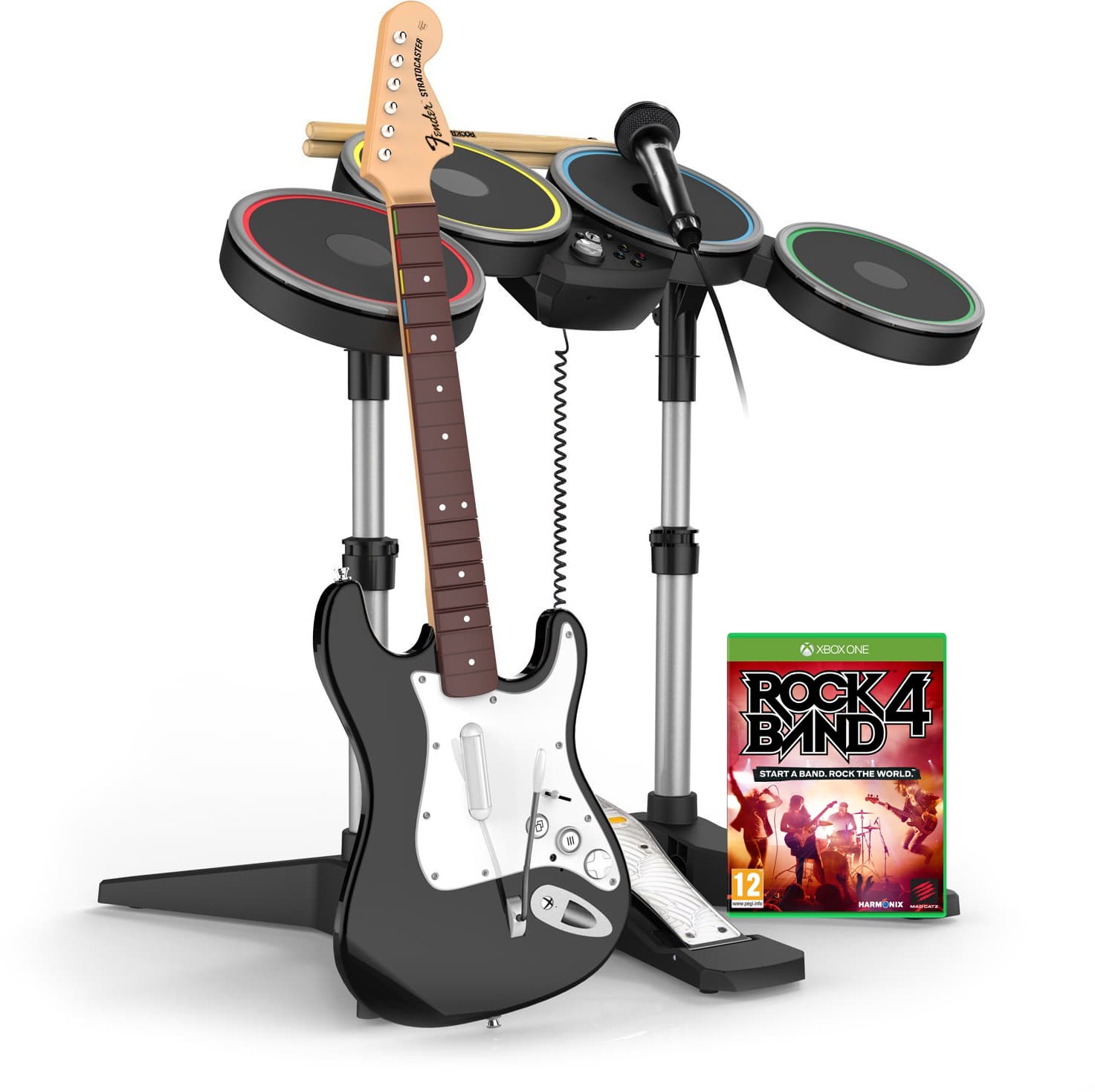 Rock Band 4 (Игра + Гитара + Барабаны + Микрофон) [Xbox One]