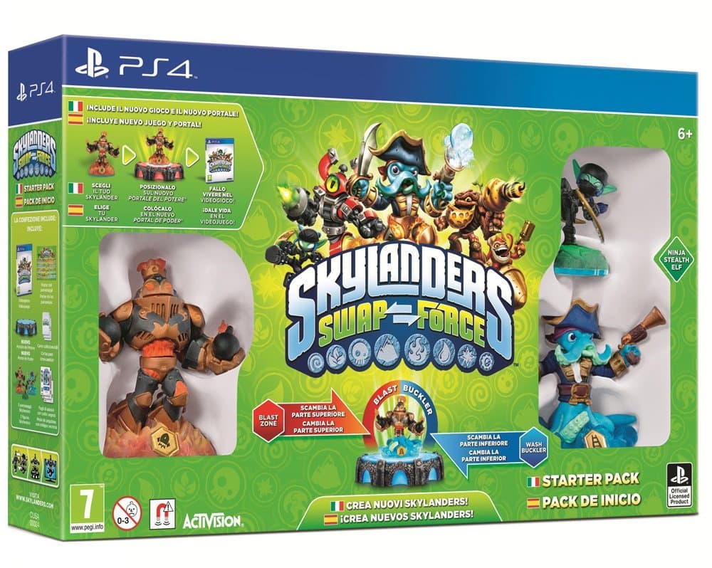 Skylanders SWAP Force (Б/У) [PS4] (игра, 2 фигурки)