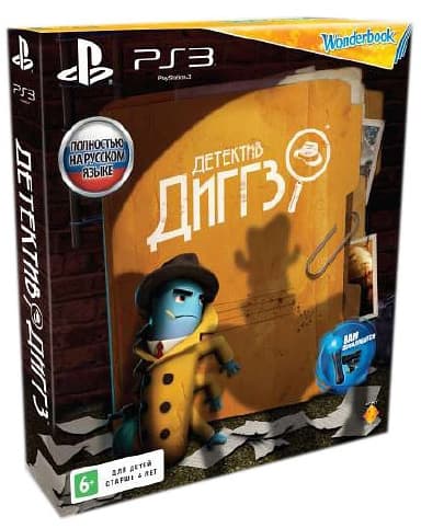 Комплект Детектив Диггз + Wonderbook (Б/У) [PS3]
