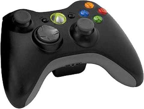 Беспроводной джойстик Microsoft Wireless Controller, чёрный + ресивер (Б/У)