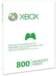 Microsoft Xbox Live 800 очков для России