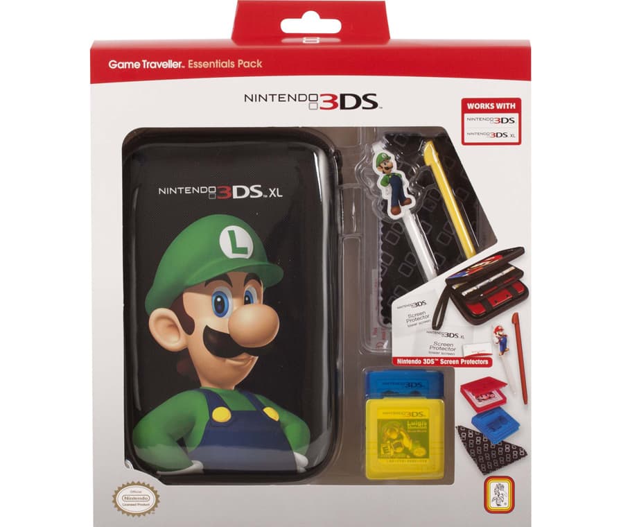 Набор черный для Nintendo 3DS / 3DS XL (Луиджи)