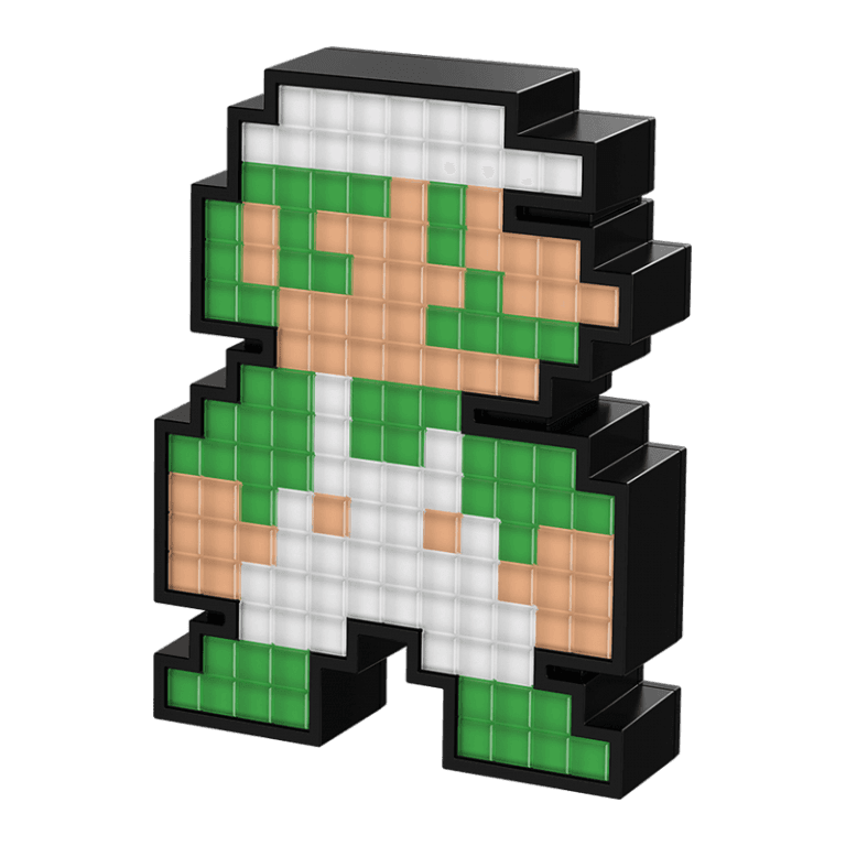 Светящаяся фигурка Pixel Pals 010 - Super Mario Bros.: Luigi
