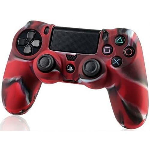 Чехол защитный PS 4 Controller Silicon Case Camouflage (Red)