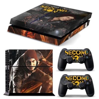 PS4 Наклейка виниловая (Infamous) 2