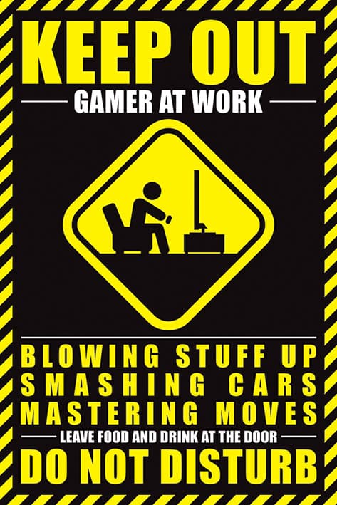Постер Pyramid Maxi Poster: Gamer At Work