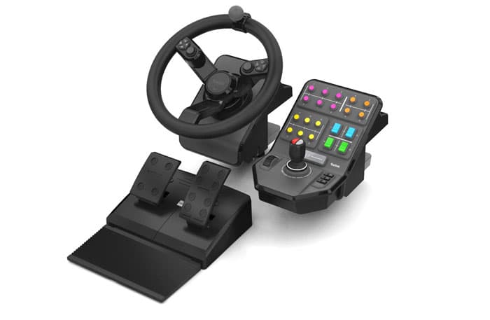 Руль Saitek для Farming Simulator (руль + педали + панель управления)