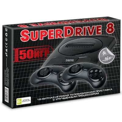 16-bit Super Drive 8 + 50 игр