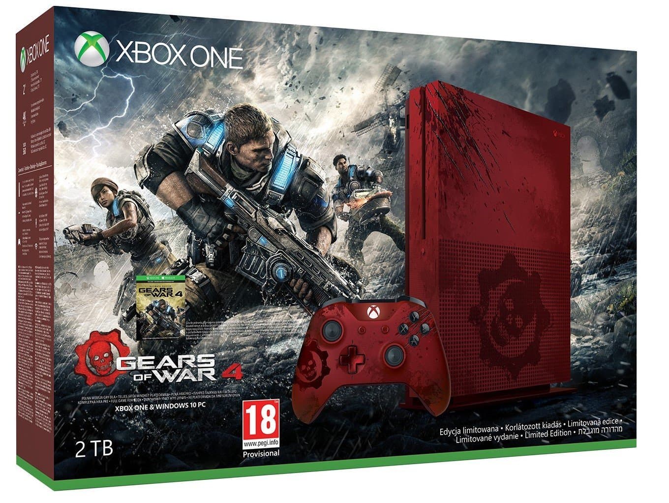 Microsoft Xbox One S 2TB - Gears of War 4 Limited Edition (EUROTEST)