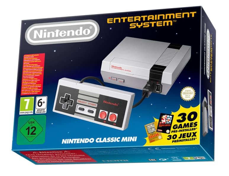 Nintendo Classic Mini: Nintendo Entertainment System (NES) - (без упаковочной пленки)