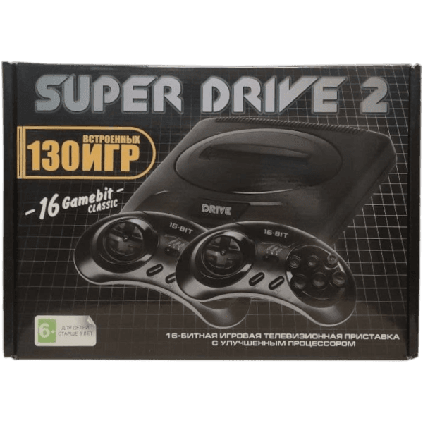 Игровая приставка 16 bit Super Drive 2 (130 встроенных игр)