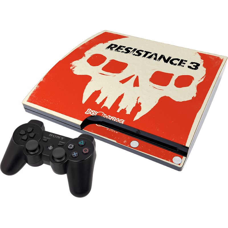 Sony PlayStation 3 Slim 120GB (CECH-2008A) с наклейкой Resistance 3 (Б/У)