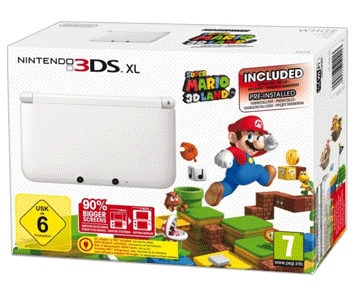 Nintendo 3DS XL HW White /белая/ (РОСТЕСТ) + Super Mario 3D Land