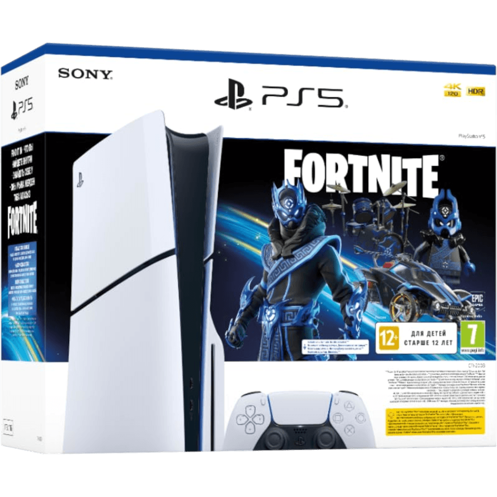 Игровая приставка Sony PlayStation 5 Slim - Fortnite Cobalt Star Bundle EU (с дисководом)