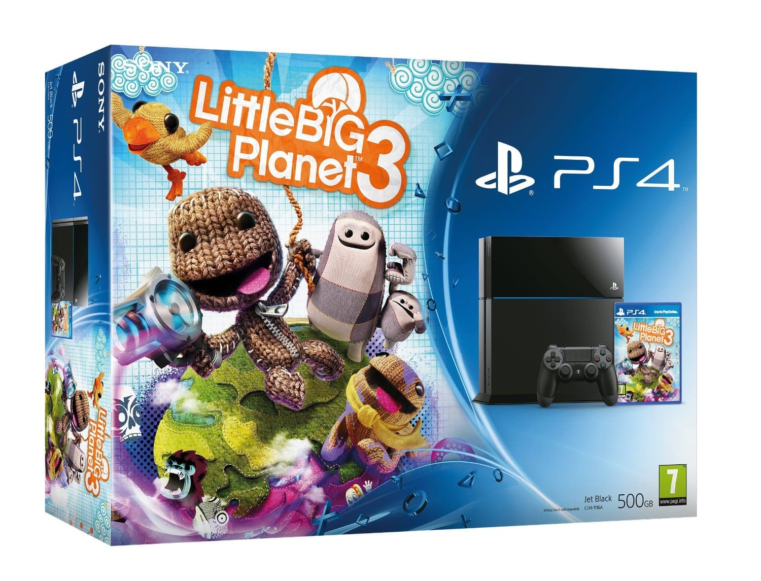 Sony PlayStation 4 500Гб (РОСТЕСТ) + Игра LittleBigPlanet 3 (PS4 RUS)