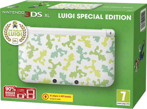 Nintendo 3DS XL HW White Luigi Edition (РОСТЕСТ)