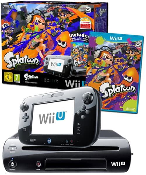 Nintendo Wii U Premium Pack (РОСТЕСТ) + игра Splatoon [Wii U]