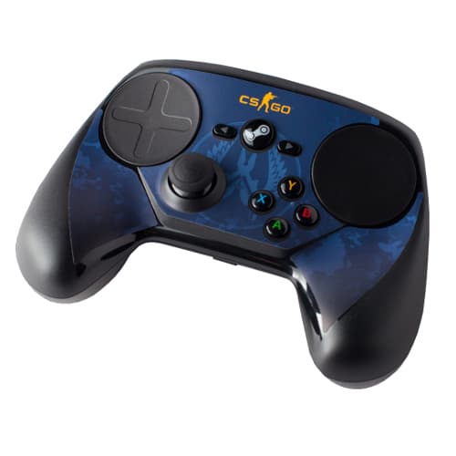 Комплект пластиковых накладок для Steam Controller - CSGO Blue Camo