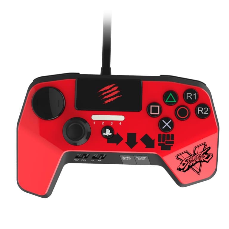 Аркадный пад Street Fighter V FightPad PRO Ken (красный)