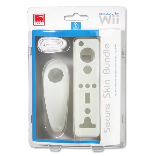 Защитные чехлы для контроллеров Wii (белые, 2 шт.)