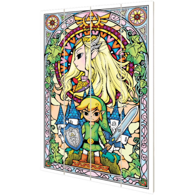 Печать на витражной древесине Zelda