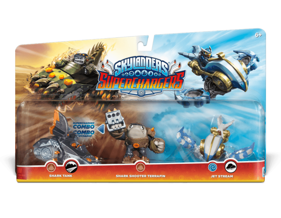 Набор из 3-х фигурок Skylanders SuperChargers.(стихия Earth+Earth+Air)