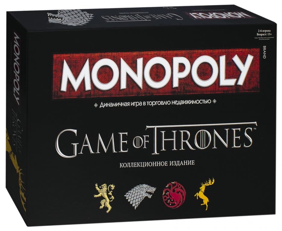 Настольная игра Монополия. Игра престолов