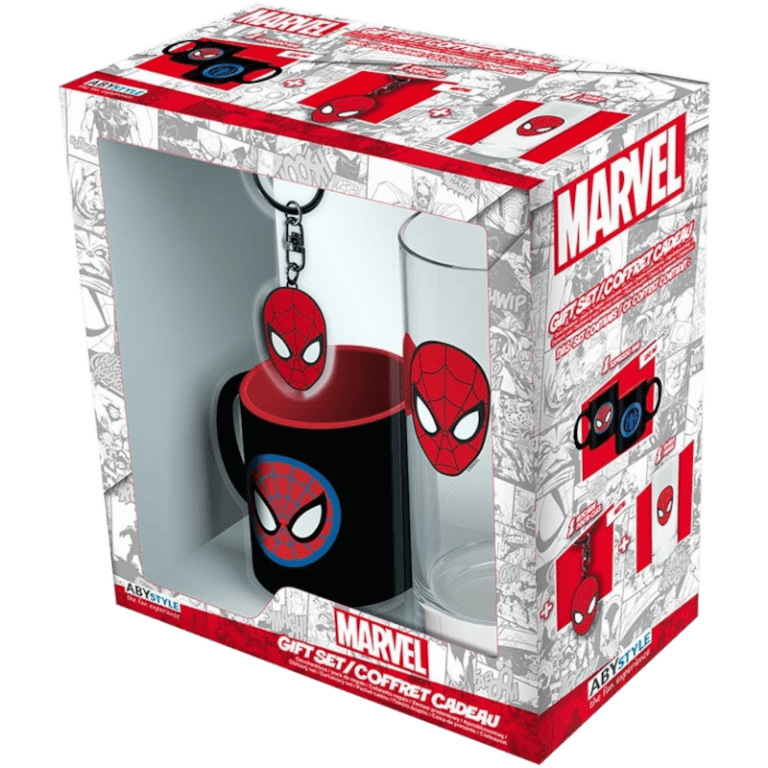 Набор ABYstyle: Marvel: Spider-Man (Бокал + Брелок + Кружка)