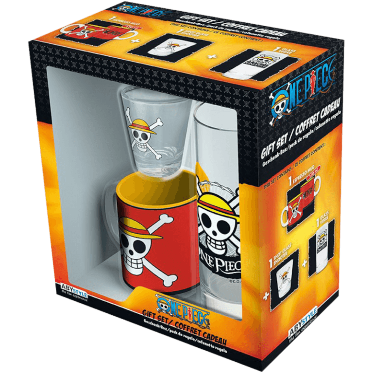 Набор подарочный ABYstyle: One Piece: Skull Luffy (Бокал + Рюмка + Кружка)
