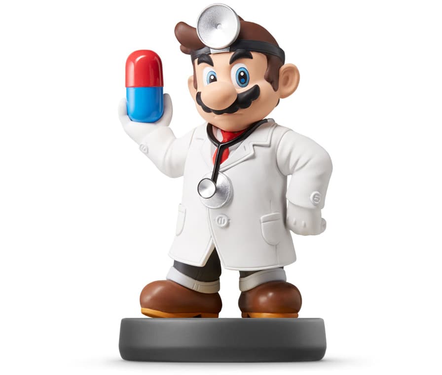 Amiibo No.42 Доктор Марио (Dr. Mario) (Super Smash Bros)